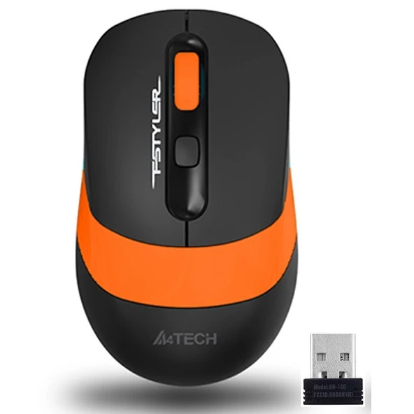 A4 TECH FG10 Kablosuz 2000dpi Optic Siyah/Turuncu Mouse - 1