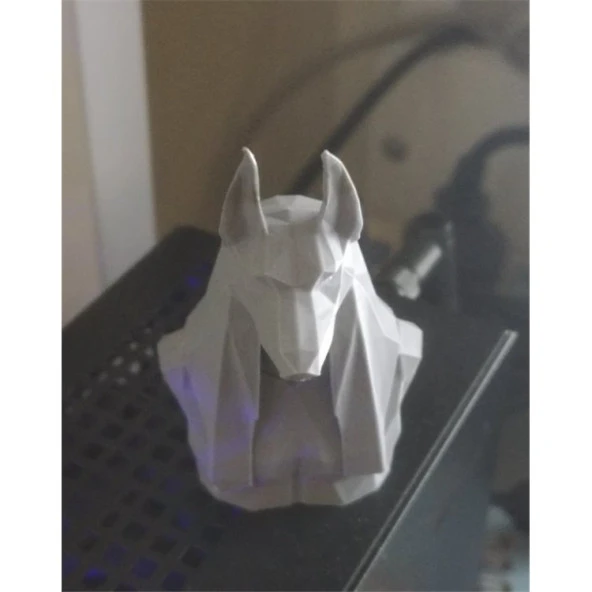 Antik Mısır Anubis Biblo Büst Beyaz 12 Cm - 2
