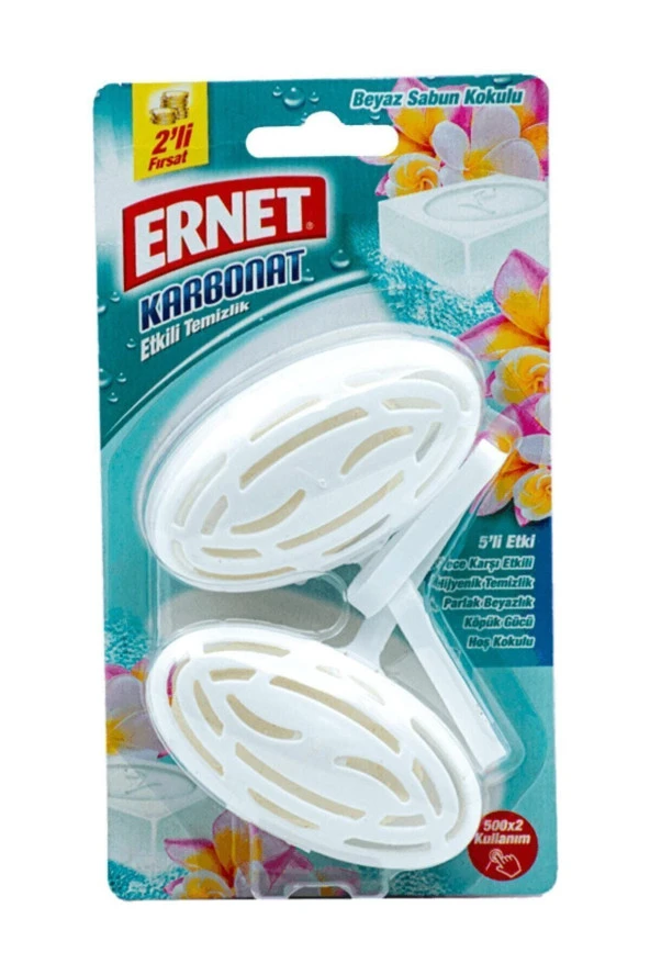 Ernet Klozet Blok Beyaz Sabun Kokulu 2 X 40 gr