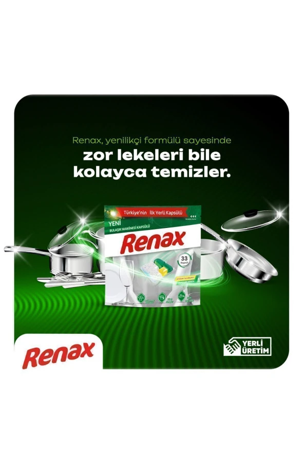 RENAX Bulaşık Makinesi Kapsülü Hepsi Bir Arada 44 Lü - Resim 4