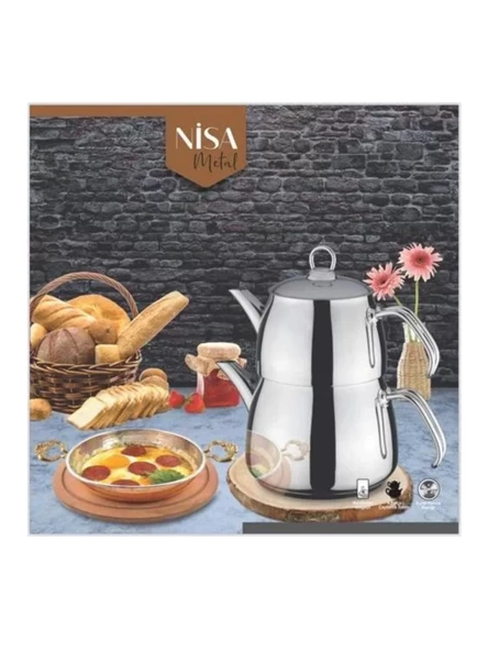 Alara NS03 Nisa Metal Aile Çaydanlık