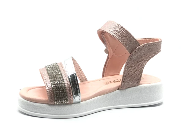 İremsu Kız Çocuk Güllü Taşlı Sandalet Çocuk Ayakkabı - Resim 13