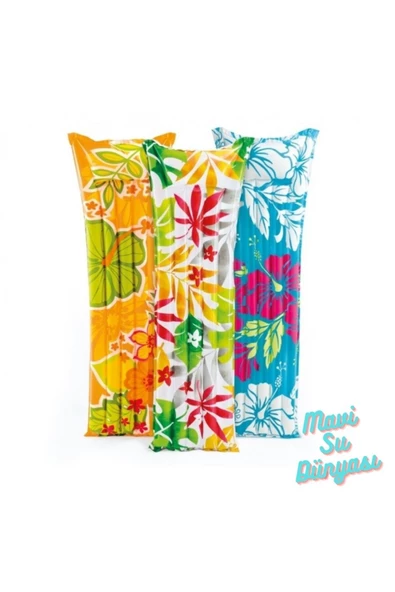 Renkli Desenli Deniz Yatağı 183 Cm - Mavi Su Dünyası