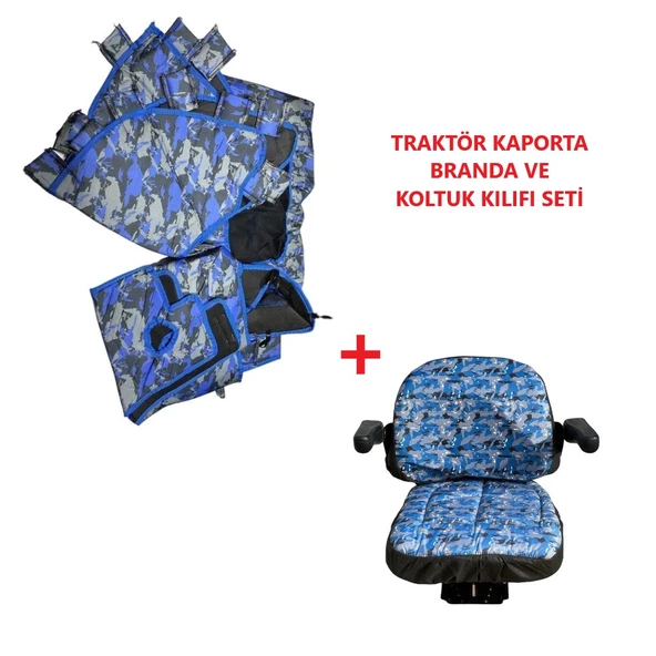 New Holland TD 90 B Traktör Kaporta Kılıfı Branda ve Koltuk Kılıfı Seti
