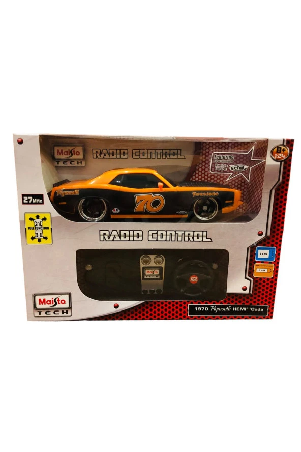 Maisto Plymouth 1:24 1970 Plymouth Hemi Cuda Uk Araba - 7