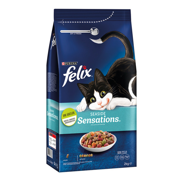 FELIX YETİŞKİN KEDİLER İÇİN SOMONLU KURU MAMA 2 KG