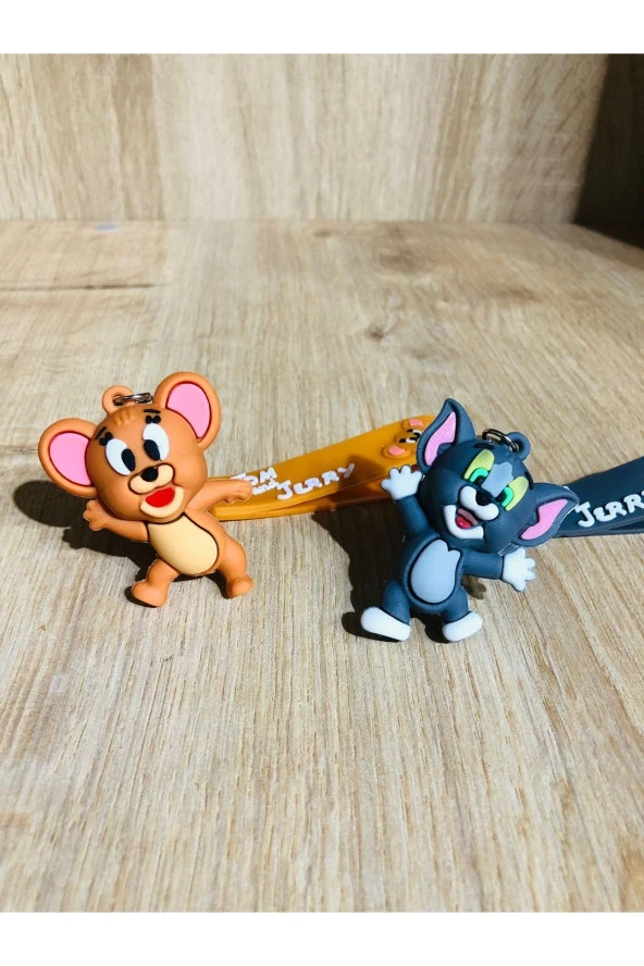Tom Ve Jerry 3D Çift Anahtarlık 2 Adet