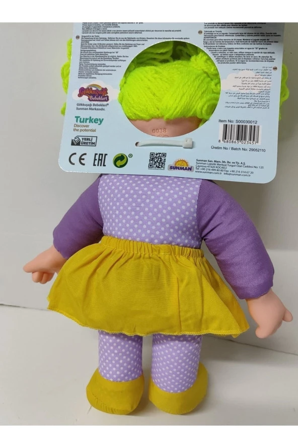 Lahana Bebek Gökkuşağı Bebekleri , Dolgu Bebek , Et Bebek 35 Cm - 4