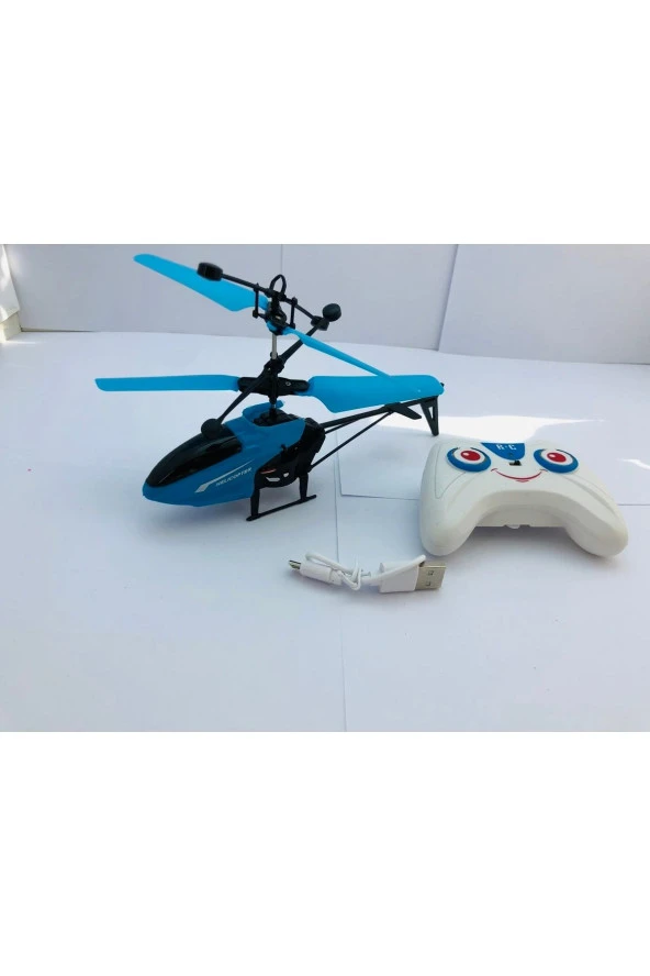 Işıklı Rc Helikopter Uzaktan Kumandali Sarjli Ve Sensörlü - 3