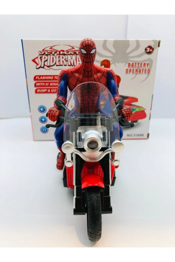 Örümcek Adam Spiderman Robot Işıklı Sesli Motor Oyuncak - 8