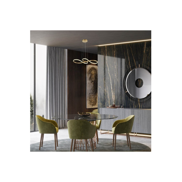 Lucea Babino Ledli Masaüstü Altın Sarkıt 47W 3000K - 2