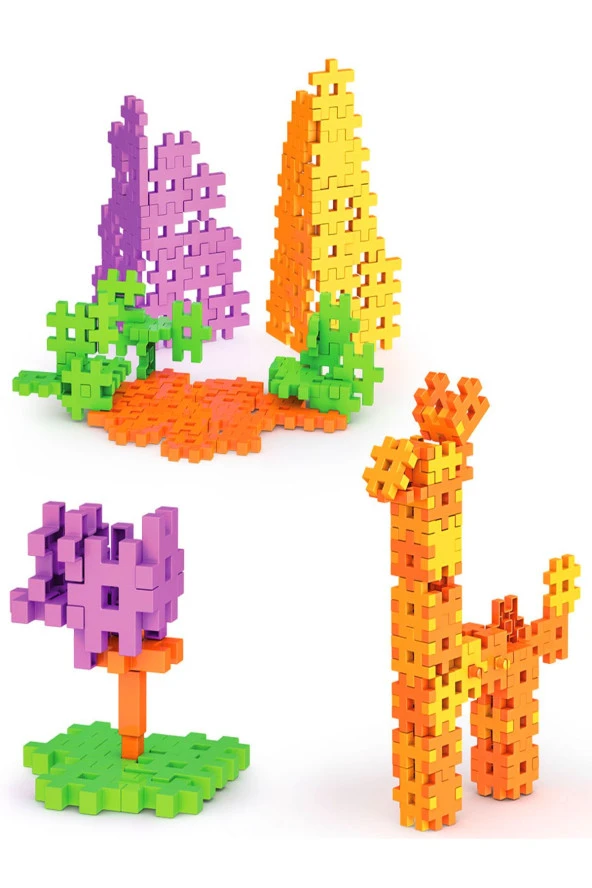 Fun Fun Puzzle Inşa Lego Yapı Bloklar 128 Parça - 3