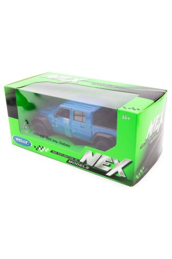 Jeep Gladiator Rubicon Model Pickup Kamyonet - 1/24 Ölçek Mavi - Resim 6