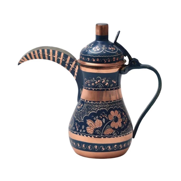 BAKIR MIRRA CEZVESİ ERZİNCAN EL İŞLEMELİ BAKIR DELLE - Resim 3