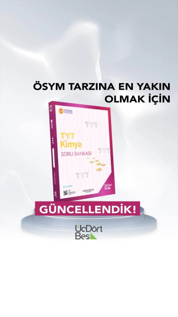 345-2025 Model TYT Kimya Soru Bankası - Resim 2