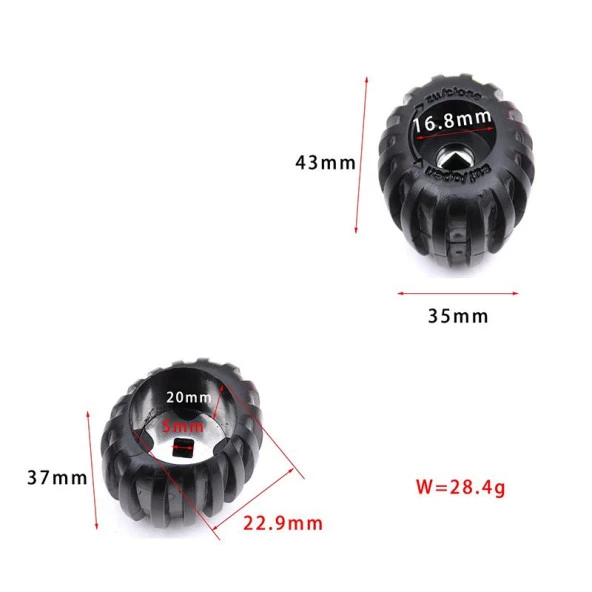 KRAKEN Tüp Vana El Çarkı Tokmak ABS, HN01 - Resim 3