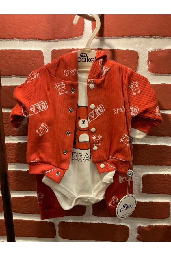 6-7-8-9 Yaş Oyuncak Ayılı Cepli Takım - 3