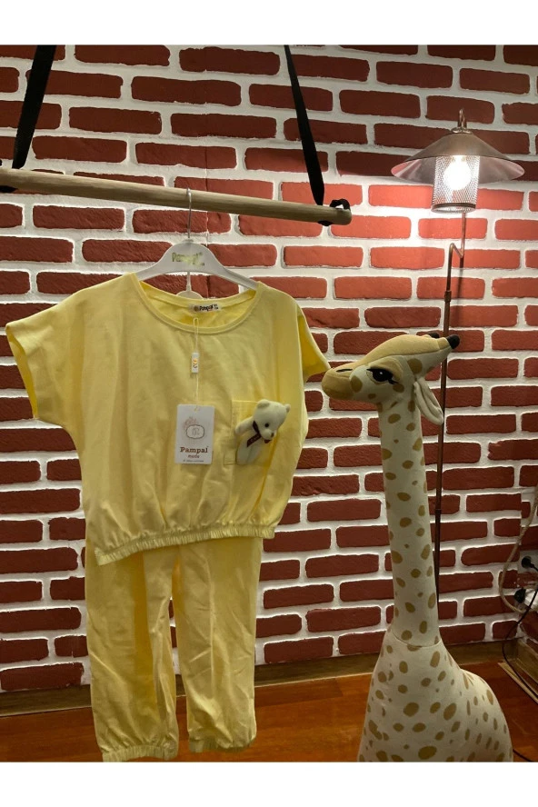 6-7-8-9 Yaş Oyuncak Ayılı Cepli Takım - 8