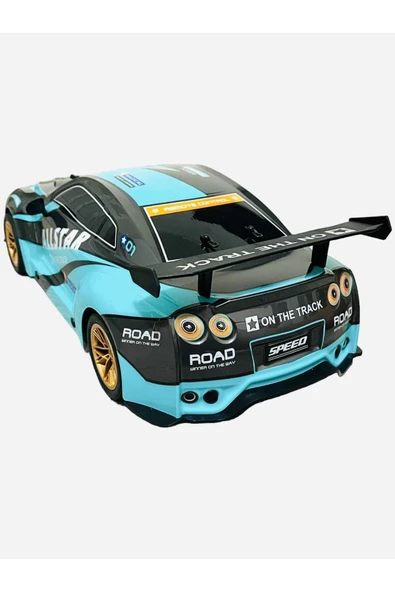 Dev boy Kumandalı Işıklı Drift Atan Hızlı Yarış Arabası 1:10 ölçek - Resim 7