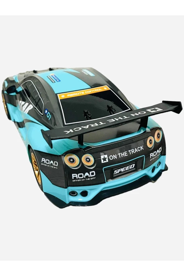 Dev boy Kumandalı Işıklı Drift Atan Hızlı Yarış Arabası 1:10 ölçek - Resim 5