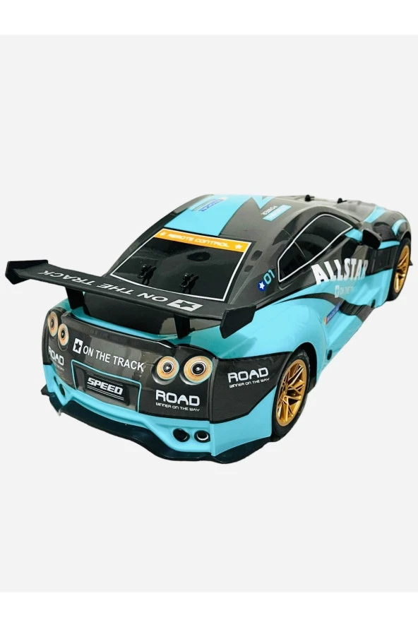 Dev boy Kumandalı Işıklı Drift Atan Hızlı Yarış Arabası 1:10 ölçek - Resim 6