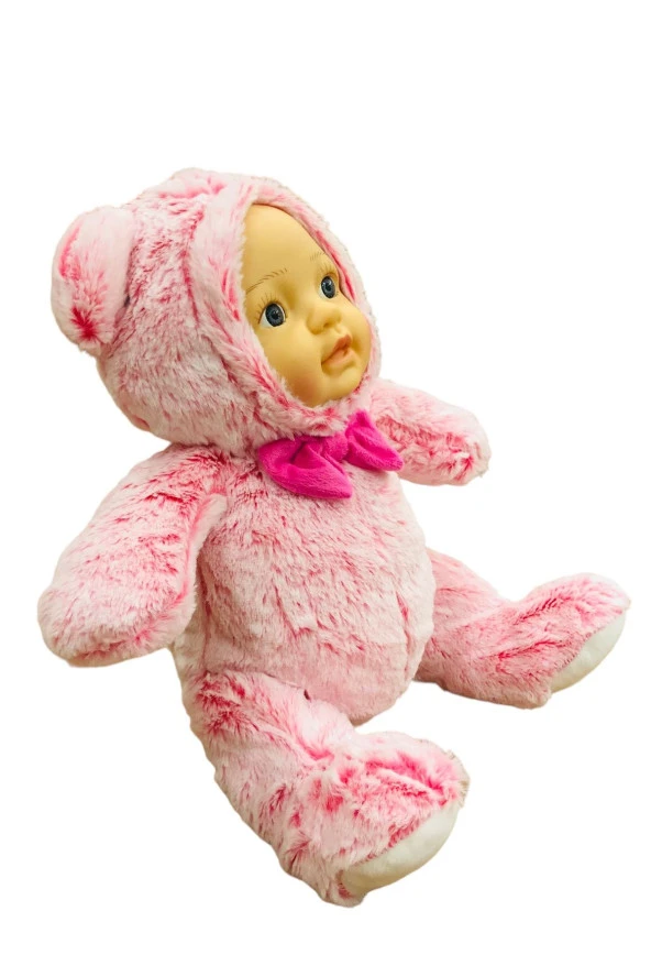 Bebek Yüzlü Peluş Ayı 45 Cm Pembe - 2