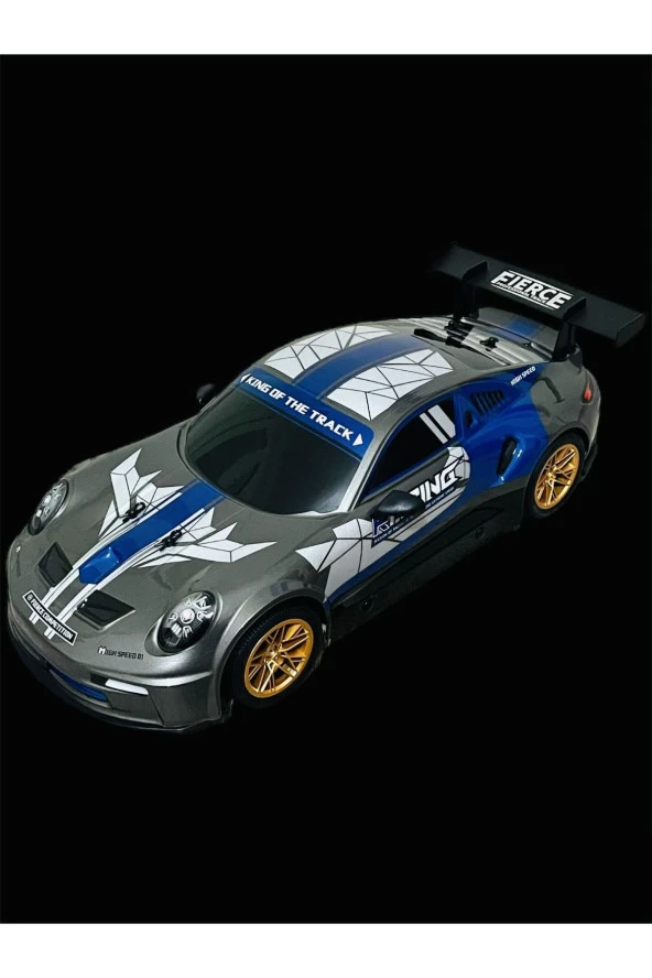 Dev boy Kumandalı Işıklı Drift Atan Hızlı Yarış Arabası 1:10 ölçek - Resim 10