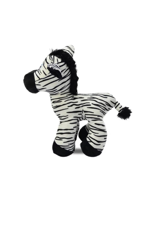 Peluş Oyuncak Sevimli Zebra-zürafa-eşşek 30 Cm 3 Adet - 3