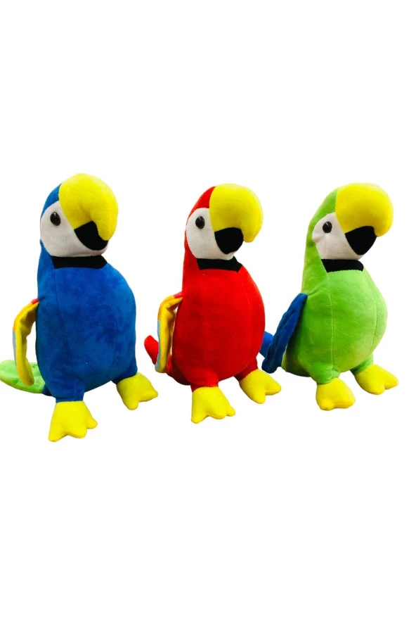 Peluş Oyuncak Papağan 35 cm 3 adet - 2