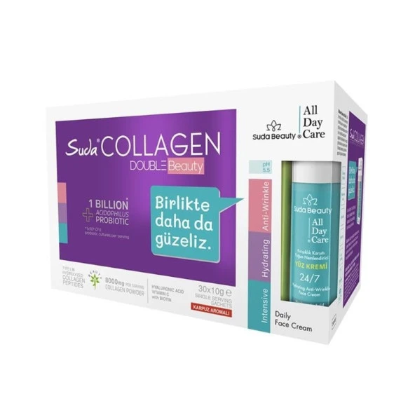 Suda Collagen Double Beauty Karpuz Aromalı 10 gr 30 Şase