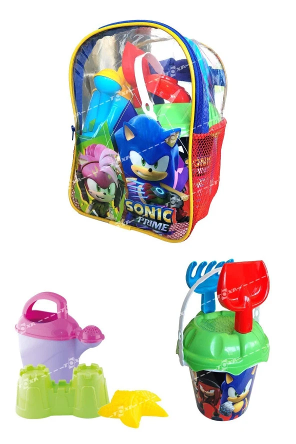Kova Set Sırt Çantalı 8 Parça Pj Masks Plaj Deniz Kum Kovası  Seti Pijamaskeliler Lisanslı Oyuncak - 2