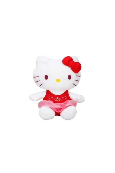 ELBİSELİ ŞAPKALI HELLO KITTY PELUŞ - 3