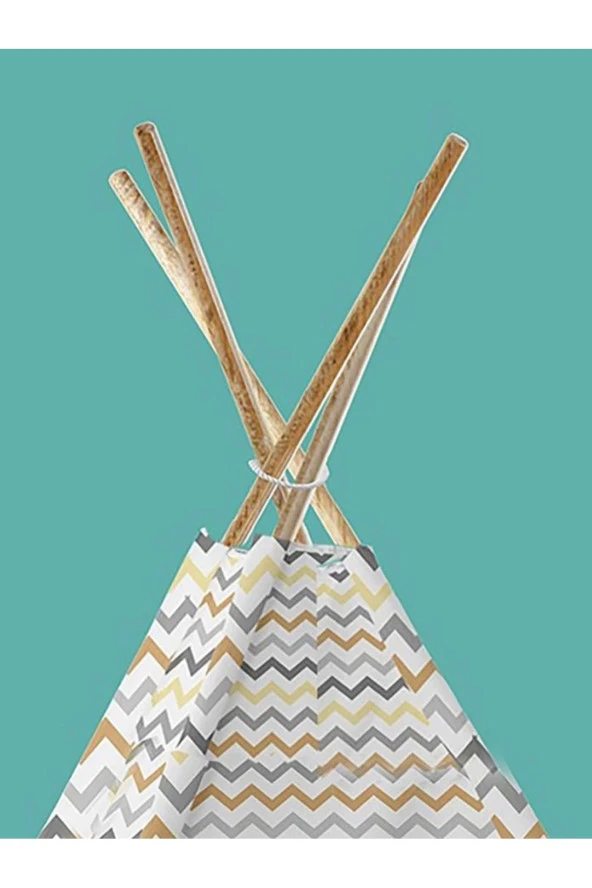 Ahşap Zigzag Oyun Çadırı - 3