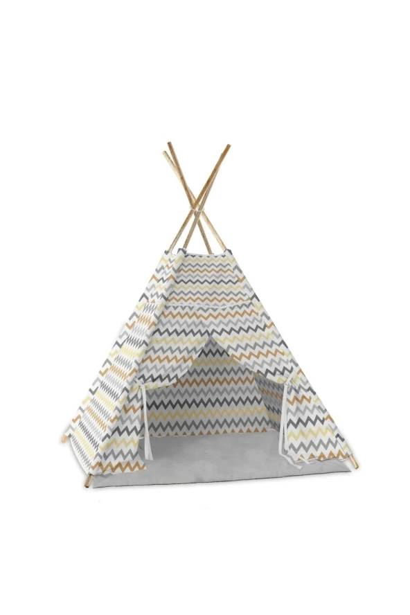 Ahşap Zigzag Oyun Çadırı - 4