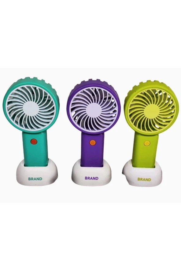 Şarjlı Stantlı Taşınabilir Portatif Çanta Fanı - 3