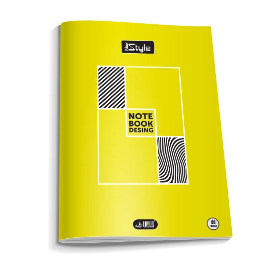 a4 boy plastik kapak 60  yaprak kareli defter kenarı kırmızı çizgili 1 adet newstyle - 2