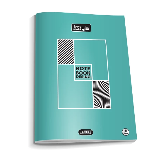 a4 boy plastik kapak 60  yaprak kareli defter kenarı kırmızı çizgili 1 adet newstyle - 4