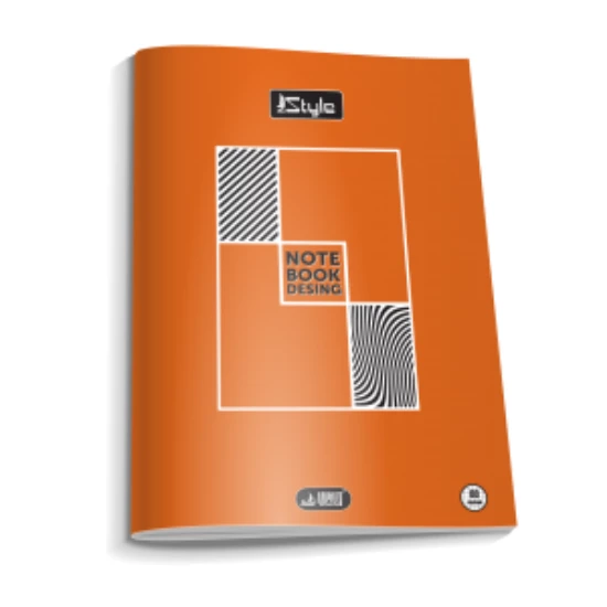 a4 boy plastik kapak 60  yaprak çizgili defter kenarı kırmızı çizgili 1 adet newstyle - 7