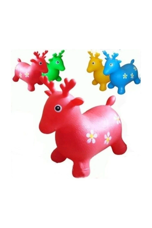 Çocuklar Için Şişme Zıplayan Eşek,pilates Hayvanları,zıp Zıp Plates Eşek,inek,geyik - 2