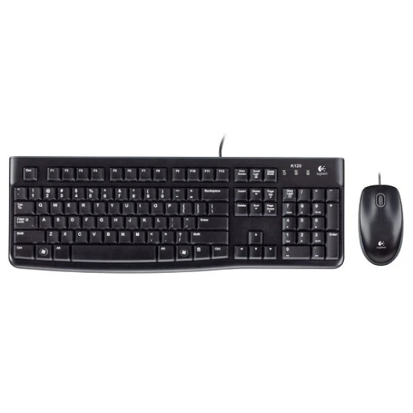 LOGITECH MK120 USB Q Trk Siyah Multimedya Klavye - Mouse Set 920-002560 - Resim 3