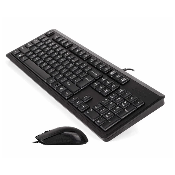 A4 TECH KR-9276 USB Q Trk Optic Mouse Suya Dayanıklı Siyah Multimedya Klavye - Mouse Set - 4