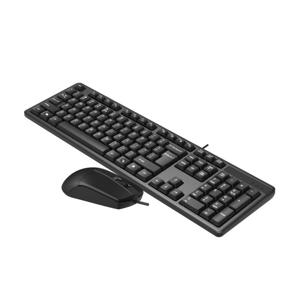 A4 TECH Q TRK KR-3330 Multimedya Siyah Q Klavye+Mouse Set ürün görseli