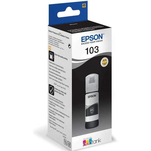 Epson T00s14a 103Bk Siyah 65Ml Tanklı Sistem Mürekkebi