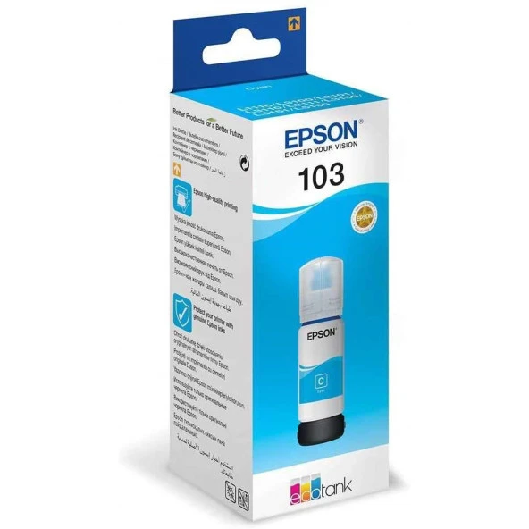 EPSON T00S24A 103C Mavi 65ml Tanklı Sistem Mürekkebi ürün görseli