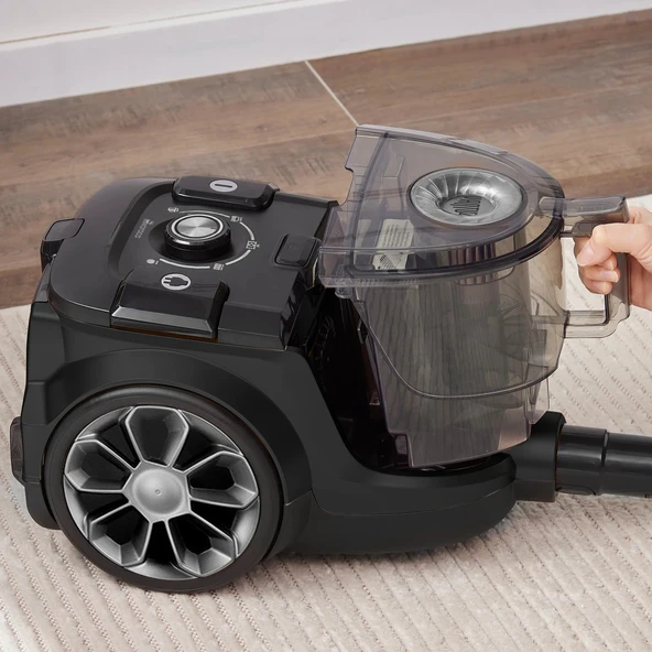 Karaca Vantuz High Force F2 Yatay Süpürge Matte Black Silver - Resim 4