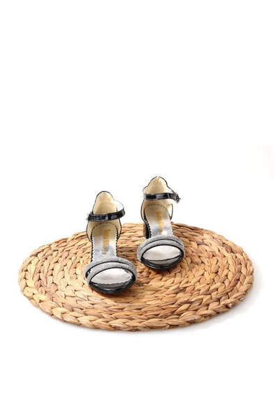 Sema 02858 Kız Çocuk Topuklu Düğünlük Abiye Taşlı Sandalet Ayakkabı - 12