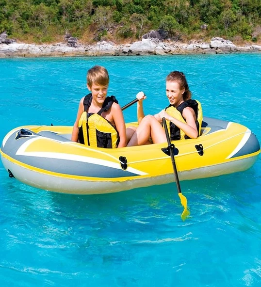Bestway HYDRO-FORCE 61083 2 Kişilik Şişme Tabanlı Bot Set 234X135cm - 2