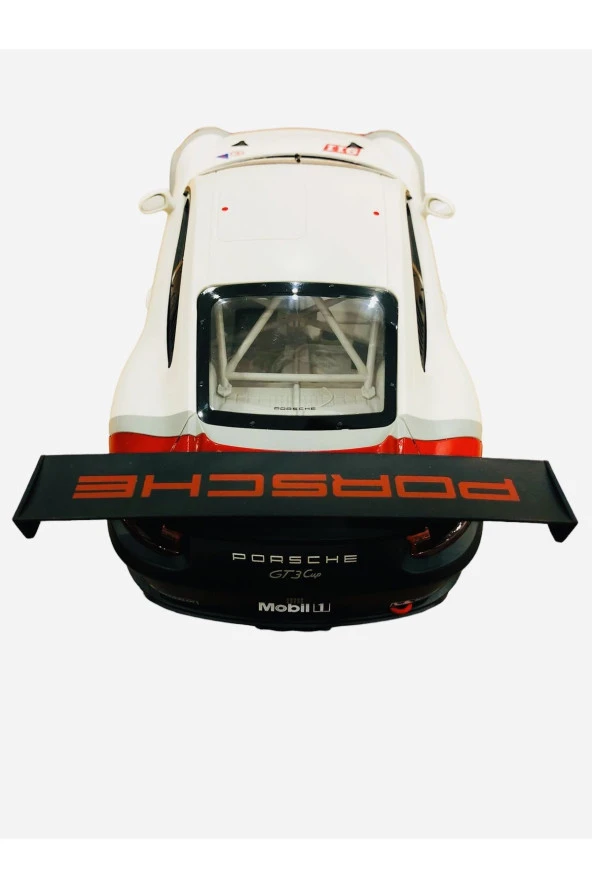 Roastar lisanslı Kumandalı 1:14 Uzaktan Porsche 911 GT3 Cup Işıklı Model Araba - Resim 4