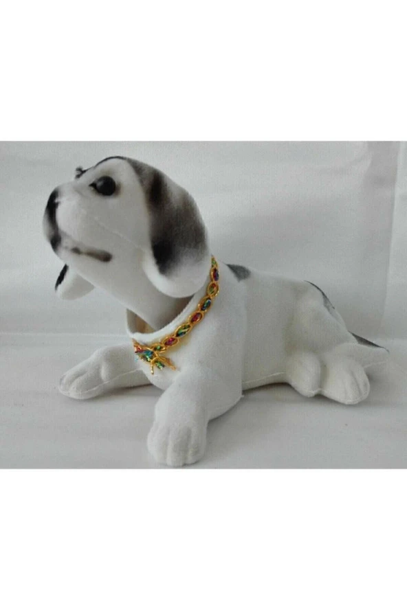 3 Adet Kafa Sallayan Köpek Araç İçi Aksesuar 17x9x7 cm Farklı Renklerde - 4