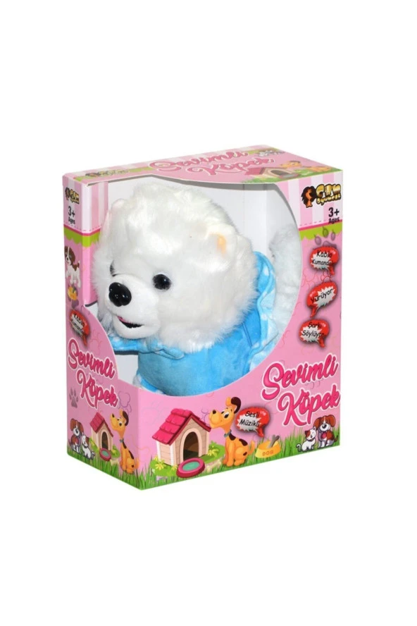 Kumandalı Pilli Sesli Yürüyen Sevimli Peluş Köpek - Pembe- Wf1811 ürün görseli 1